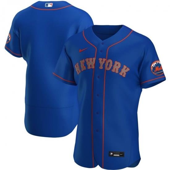 Men NeW York Mets Men Nike Royal Alternate 2020 Flex Base Team MLBJersey