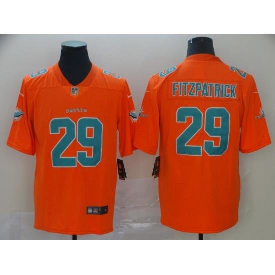 Nike Dolphins 29 Minkah Fitzpatrick Orange Inverted Legend Limited Jersey