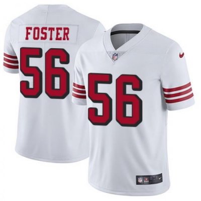 Nike 49ers #56 Reuben Foster White Rush Mens Stitched NFL Vapor Untouchable Limited Jersey