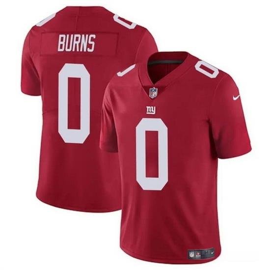 Men New York Giants 0 Brian Burns Red Vapor Untouchable Limited Stitched Jersey