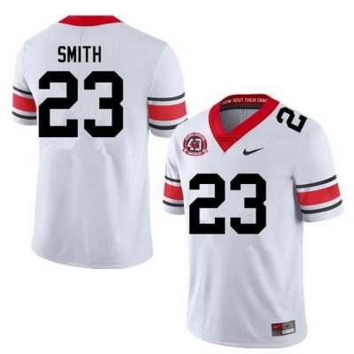 Men #23 Tykee Smith Georgia Bulldogs College Football Jerseys Sale-40th Anniversary