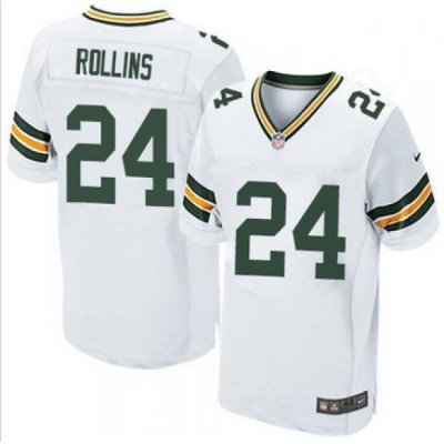 Nike Green Bay Packers #24 Quinten Rollins White Mens Stitched NFL Elite Jersey