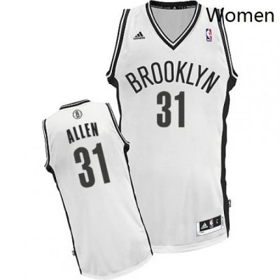 Womens Adidas Brooklyn Nets 31 Jarrett Allen Swingman White Home NBA Jersey