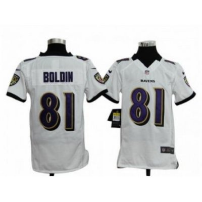 Youth Nike NFL Baltimore Ravens #81 anquan boldin white Jerseys