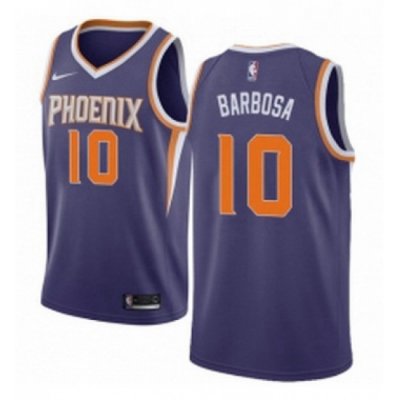 Womens Nike Phoenix Suns 10 Leandro Barbosa Swingman Purple Road NBA Jersey Icon Edition