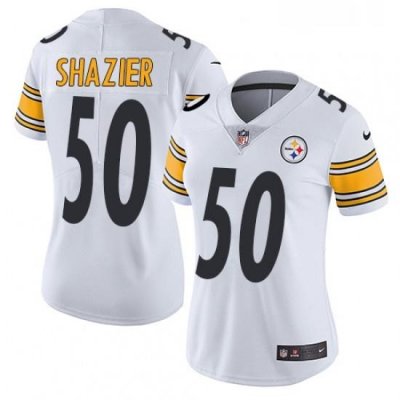 Womens Nike Pittsburgh Steelers 50 Ryan Shazier White Vapor Untouchable Limited Player NFL Jersey