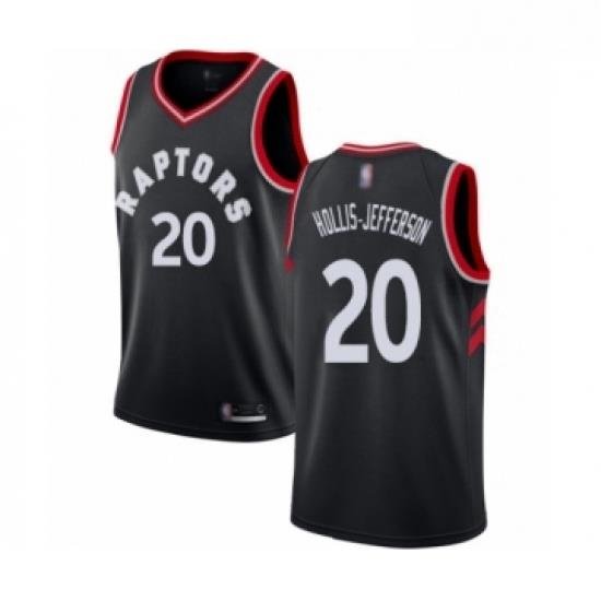 Youth Toronto Raptors 20 Rondae Hollis Jefferson Swingman Black Basketball Jersey Statement Edition