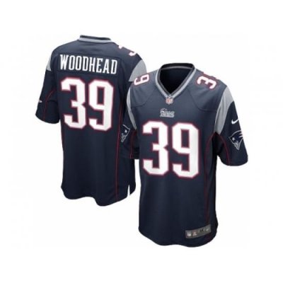 Nike New England Patriots 39 Danny Woodhead blue Game NFL Jersey