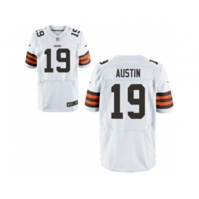 Nike cleveland browns 19 Miles Austin White Elite NFL Jersey