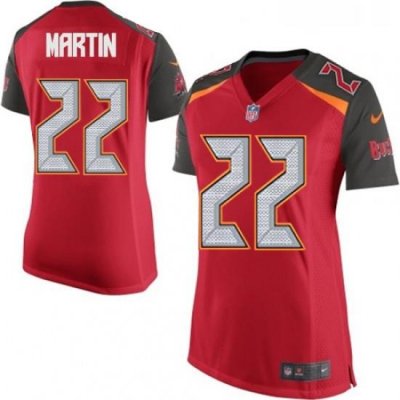 Womens Nike Tampa Bay Buccaneers 22 Doug Martin Game Red Team Color NFL Jersey