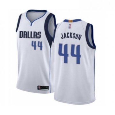 Womens Dallas Mavericks 44 Justin Jackson Authentic White Basketball Jersey Association Edition