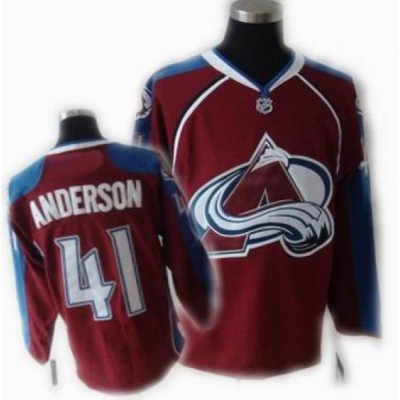 Colorado Avalanche Jerseys #41 ANDERSON Red jersey