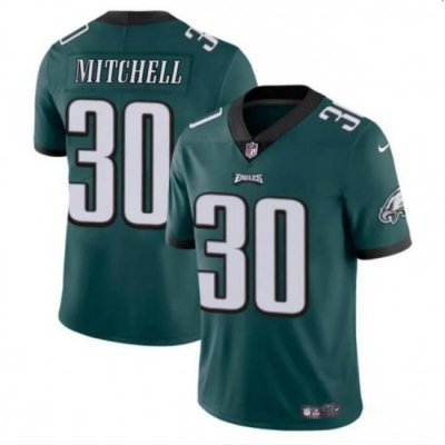 Youth Philadelphia Eagles 30 Quinyon Mitchell Green 2024 Draft Vapor Untouchable Limited Stitched Football Jersey