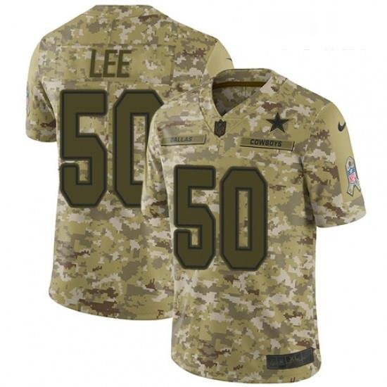 Youth Nike Dallas CoWboys 50 Sean Lee Limited Camo 2018 Salute to Service NFL Jersey