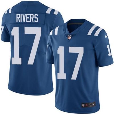 Nike Colts 17 Philip Rivers Royal Blue Team Color Men Stitched NFL Vapor Untouchable Limited Jersey