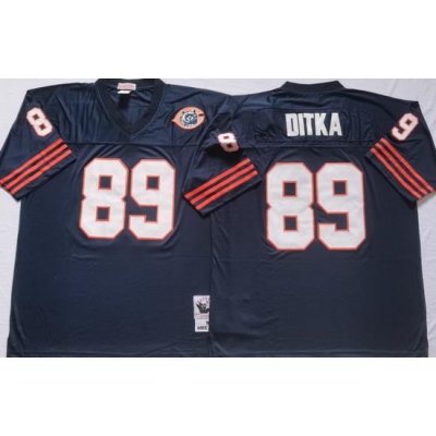 Chicago Bears Blue 89 DITKA Blue Stitched NFL Throwback Jersey