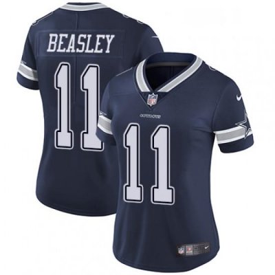 Womens Nike Dallas CoWboys 11 Cole Beasley Elite Navy Blue Team Color NFL Jersey