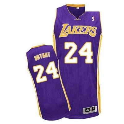 Youth Adidas Los Angeles Lakers 24 Kobe Bryant Authentic Purple Road NBA Jersey