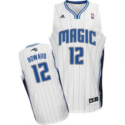 Mens Adidas Orlando Magic 12 Dwight Howard Swingman White Home NBA Jersey