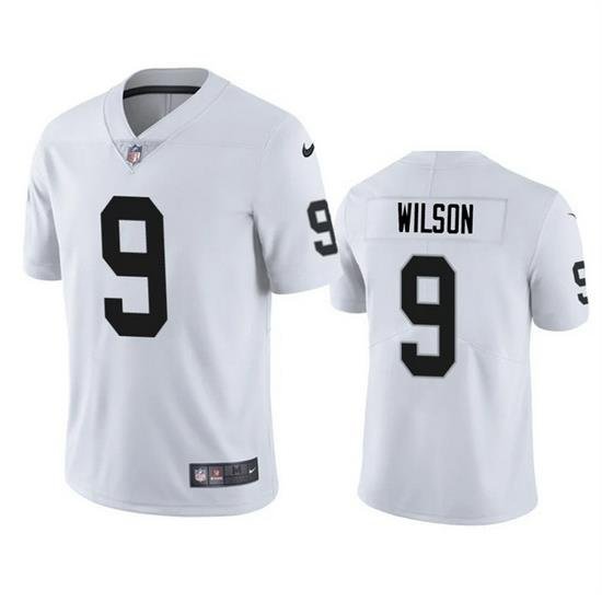 Men Las Vegas Raiders 9 Tyree Wilson White 2023 Draft Vapor Limited Stitched Football Jersey