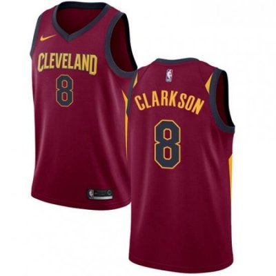 Youth Nike Cleveland Cavaliers 8 Jordan Clarkson Swingman Maroon NBA Jersey Icon Edition