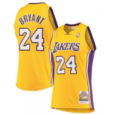 Men's Los Angeles Lakers Kobe Bryant Mitchell & Ness Gold Hardwood Classics 2008-09 Authentic Jersey