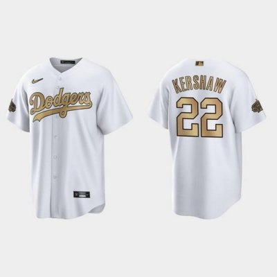 Men Clayton KershaW Los Angeles Dodgers 2022 Mlb All Star Game White  Jersey