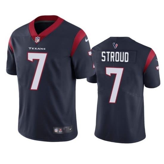 Men Houston Texans 7 C J Stroud Navy Vapor Untouchable Stitched Football Jersey