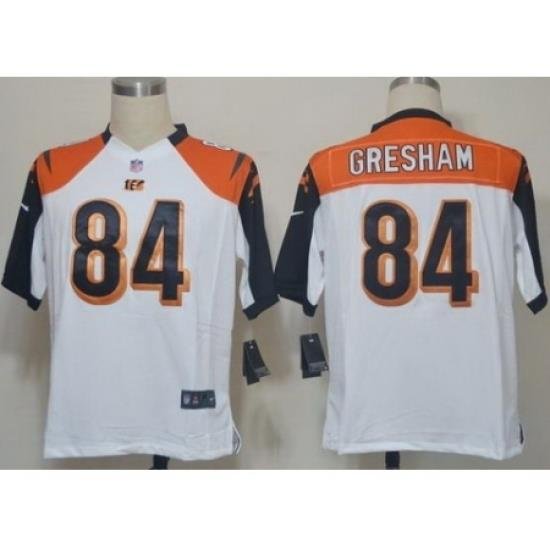 Nike Cincinnati Bengals 84 Jermaine Gresham White Game NFL Jersey