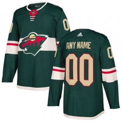 Men Women Youth Toddler Youth Green Jersey - Customized Adidas Minnesota Wild Home