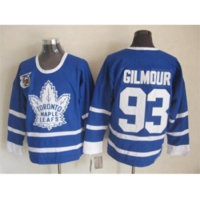 NHL Toronto Maple Leafs #93 gilmour blue Jerseys[m&n 75th]