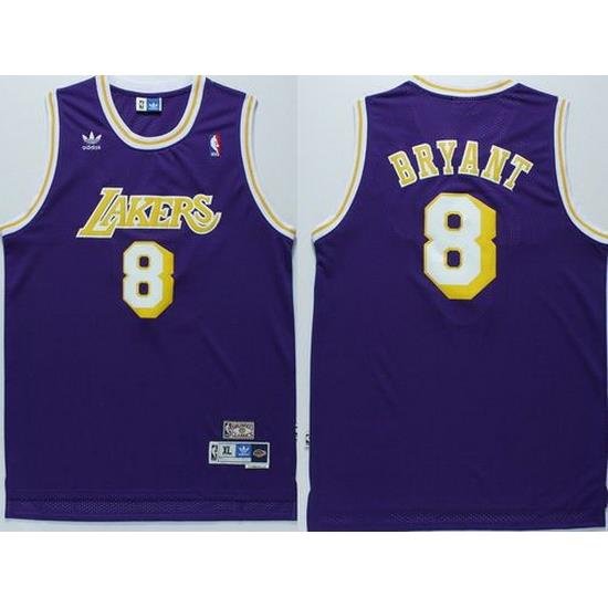 Men Adidas NBA Los Angeles Lakers 8 Kobe Bryant All Star jersey Throwback Basketball Blue Jersey