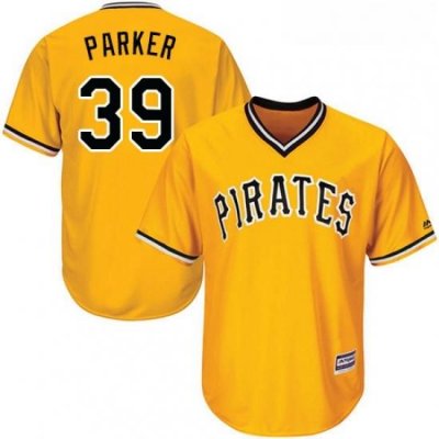 Youth Majestic Pittsburgh Pirates 39 Dave Parker Authentic Gold Alternate Cool Base MLB Jersey