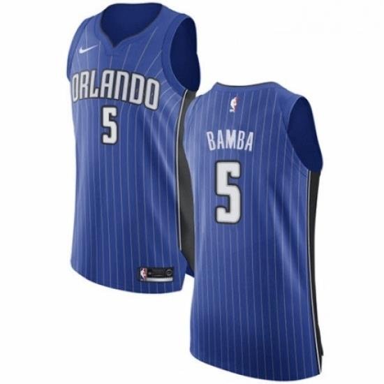 Womens Nike Orlando Magic 5 Mohamed Bamba Authentic Royal Blue NBA Jersey Icon Edition