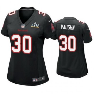 Women Ke'Shawn Vaughn Buccaneers Black Super Bowl Lv Game Fashion Jersey