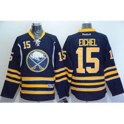 Sabres #15 Jack Eichel Navy Blue Stitched NHL Jersey