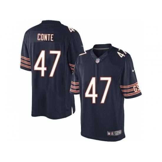 Nike Chicago Bears 47 Chris Conte Blue Limited NFL Jersey