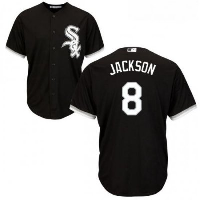 Youth Majestic Chicago White Sox 8 Bo Jackson Replica Black Alternate Home Cool Base MLB Jersey