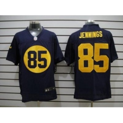 Nike Green Bay Packers 85 Greg Jennings Blue Elite NFL Jersey