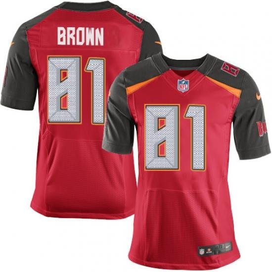 Nike Tampa Bay Buccaneers 81 Antonio Brown Red Team Color Men Stitched NFL Vapor Untouchable Elite Jersey