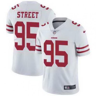 Nike 49ers 95 Kentavius Street White Vapor Untouchable Limited Jersey