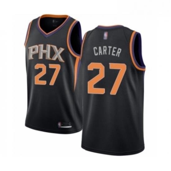 Womens Phoenix Suns 27 Jevon Carter Swingman Black Basketball Jersey Statement Edition