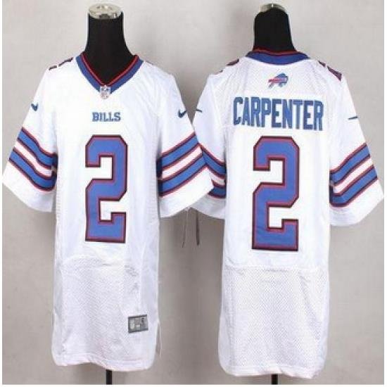 New Buffalo Bills #2 Dan Carpenter White Men Stitched NFL New Elite Jersey