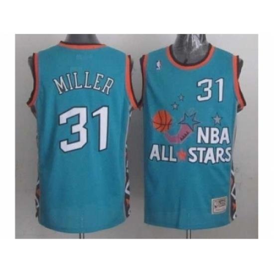 NBA 96 All Star #31 Miller Blue Jerseys