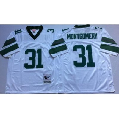 Eagles 31 Wilbert Montgomery White ThroWback Jersey