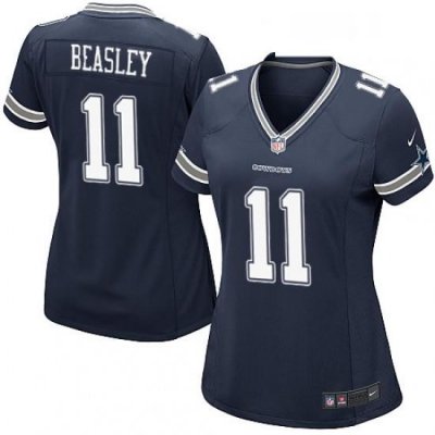 Womens Nike Dallas Cowboys 11 Cole Beasley Game Navy Blue Team Color NFL Jersey