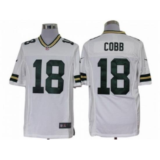 Nike Green Bay Packers 18 Randall Cobb White Limited NFL Jersey