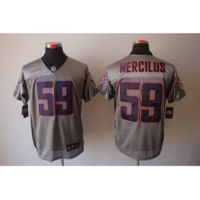 Nike Houston Texans 59 Whitney Mercilus Grey Elite Shadow NFL Jersey