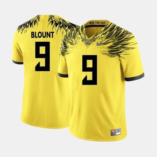 Men Oregon Ducks Legarrette Blount College Football Yellow Jersey