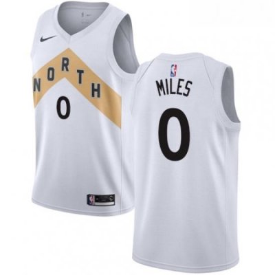 Youth Nike Toronto Raptors 0 CJ Miles Swingman White NBA Jersey City Edition